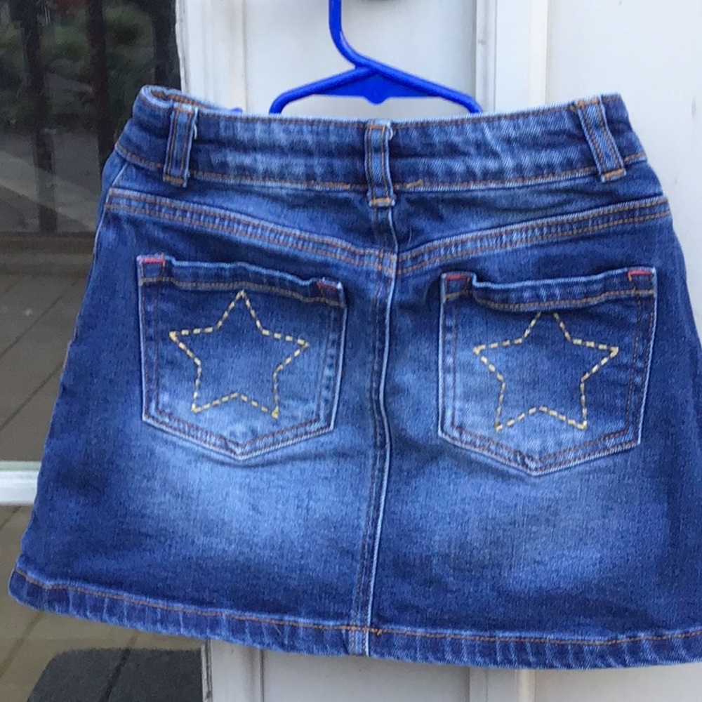 Boden Jean Skirt (star pockets) - 7-8y